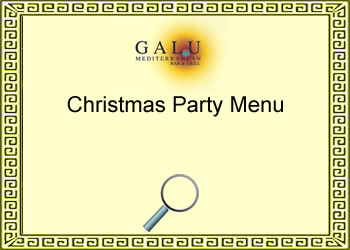 Christmas Party Menu